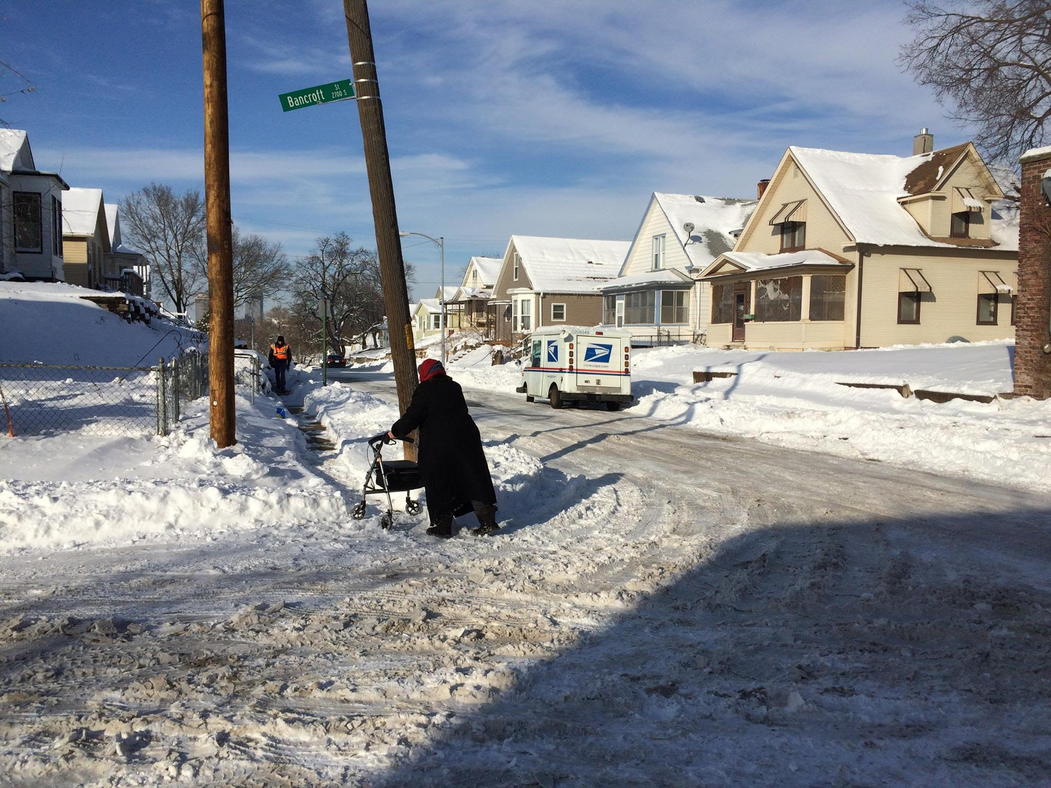 Sidewalk Snow/Ice Removal Mode Shift Omaha